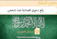 دليل وشروط رفع دعوى قضائية ضد شخص في السعودية 31 رفع دعوى قضائية ضد شخص في السعودية