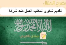 دليل شامل حول كيفية تقديم شكوى لمكتب العمل ضد شركة مرفق بـ3 نماذج جاهزة 38 تقديم شكوى لمكتب العمل ضد شركة