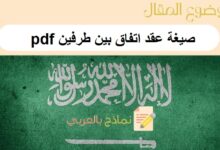 حمل نماذج حول صيغة عقد اتفاق بين طرفين pdf مع دليل الإرشادات 32 صيغة عقد اتفاق بين طرفين pdf